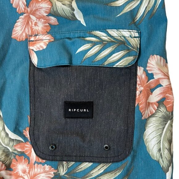 Rip Curl Men's Lay Days Tropical Print Swim Trunks size 34 - Picture 6 of 7